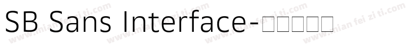 SB Sans Interface字体转换